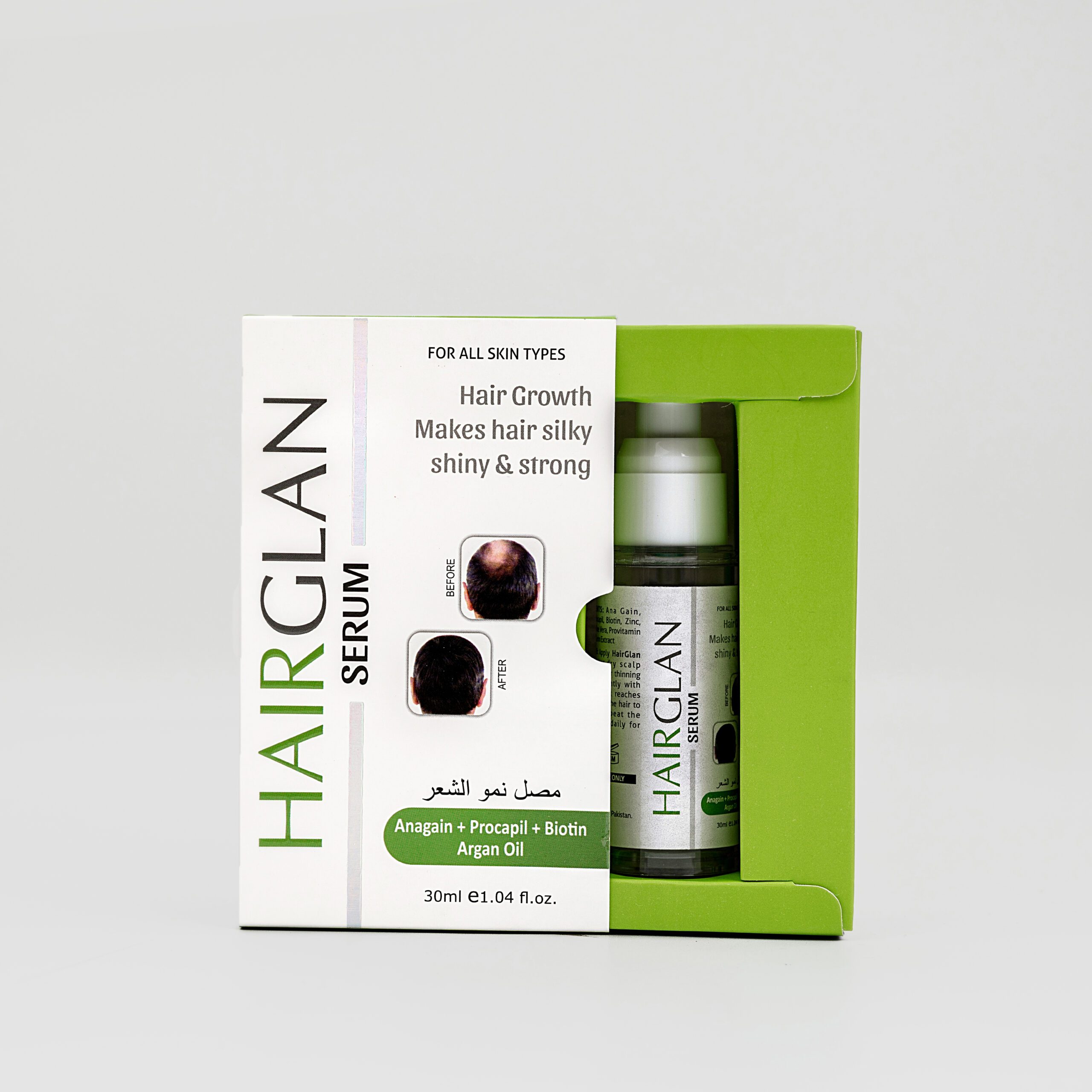 Hairglan hair growth serum 30ml by dermaglan pharma