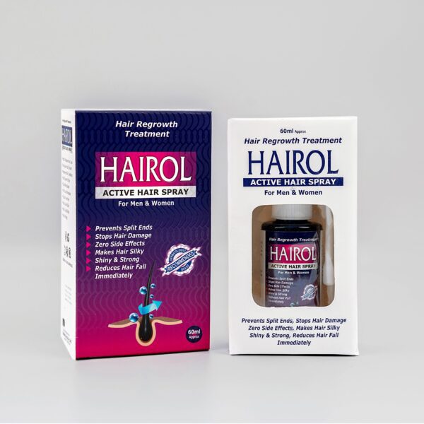 Hairol active hair regrowth spray 60ml by dermaglan pharma