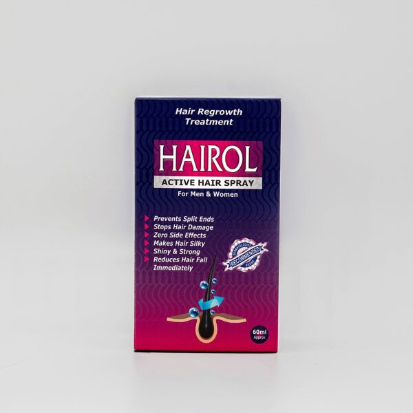 Hairol active hair regrowth spray 60ml by dermaglan pharma