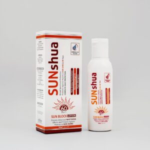 Sunshua sunblock lotion SPF 60 100ml by dermaglan pharma