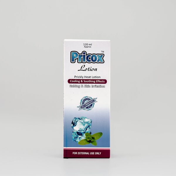 Pricox prickly heat lotion 120ml by dermaglan pharma