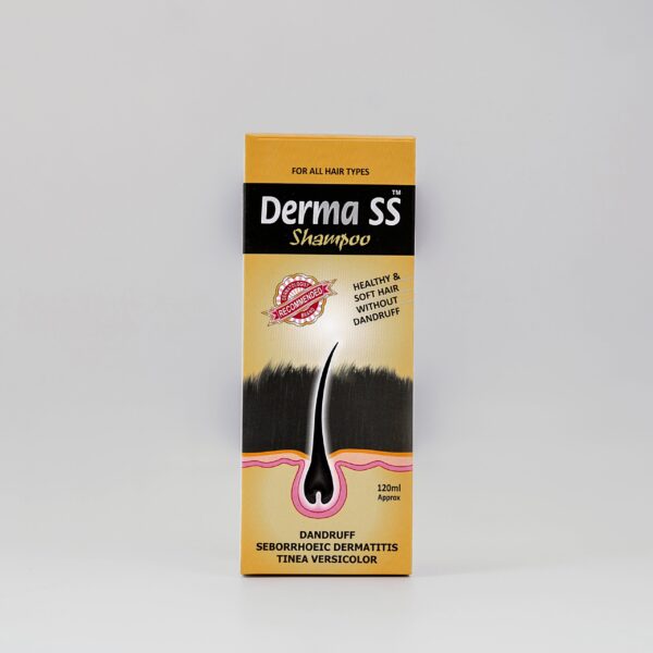 Derma SS shampoo healthy & soft hair without dandruff 120ml by dermaglan pharma